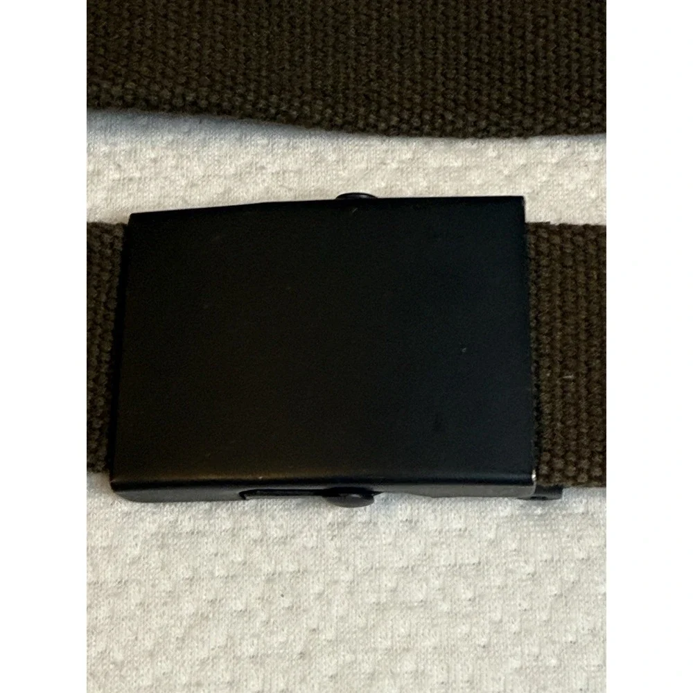 Eddie Bauer Canvas Web Belt Brown Adjustable Metal Buckle‎ Outdoor 40